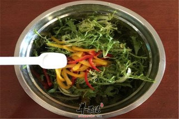 彩椒拌苦菊——夏季清热消暑  第3张